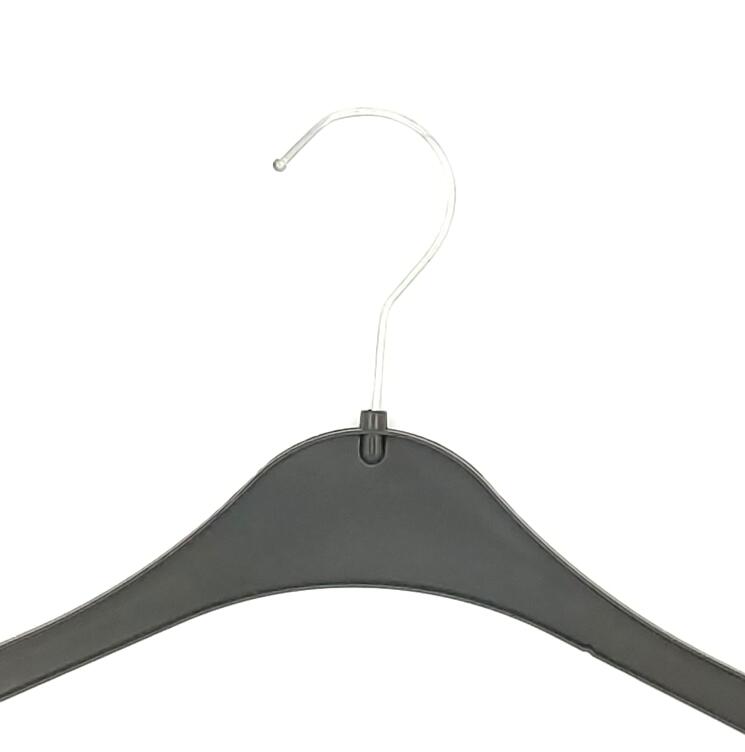 Strong Black Plastic Coat Hanger 45cm