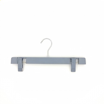 trousers hanger,plastic pant hangers,bottom hanger with clips