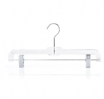 Plastic Trouser & Skirt Clip clear Hangers