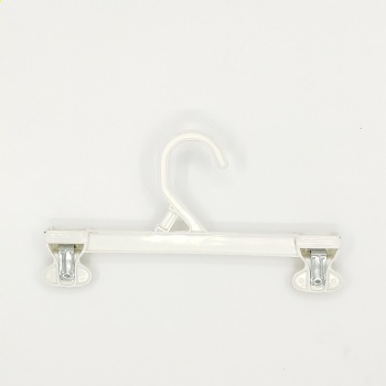 white Plastic Bottom Hanger with Pinch Grips 6108 6110 6112 6114