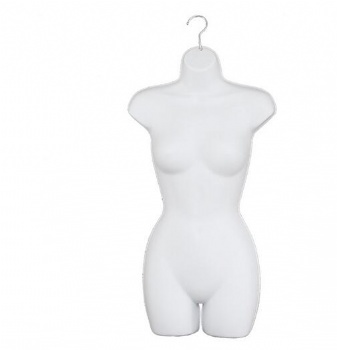 plastic half body display hanging mannequin