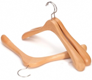 men wooden hanger,suits hanger wooden,wood clothes hangers，wooden hangers,Beech wood hanger FD119