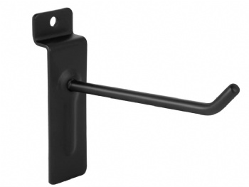 Pole Mast Heavy Duty Black Slatwall Panel Hooks