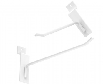 Wire Chrome White Black Slatwall Scanner Hooks