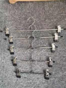 Adjustable Chrome plated Metal pants  Hangers