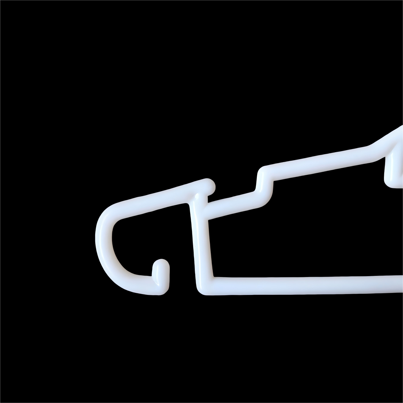 High Quality White Plastic Coat Shirt Hangers for Home Clothes Stores