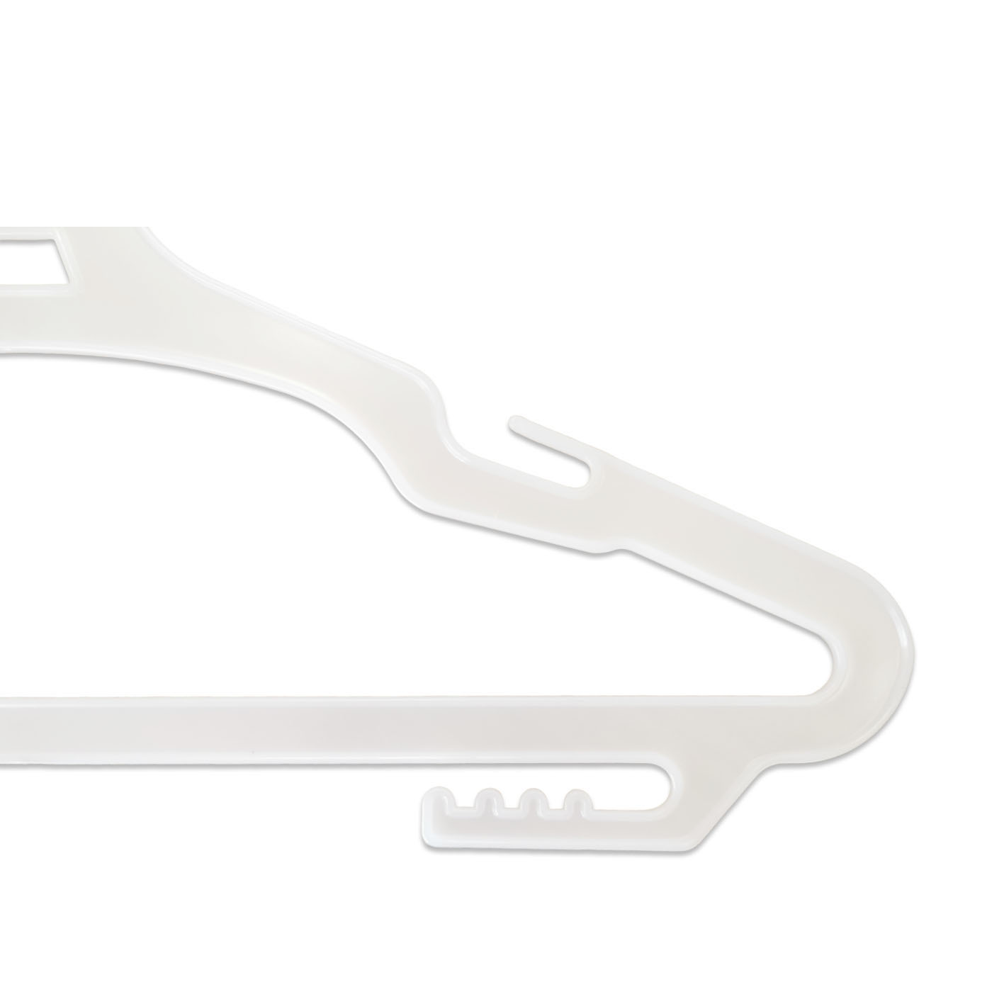 Hot Sale Display Lightweight Non-Slip Plastic Hangers with Notches