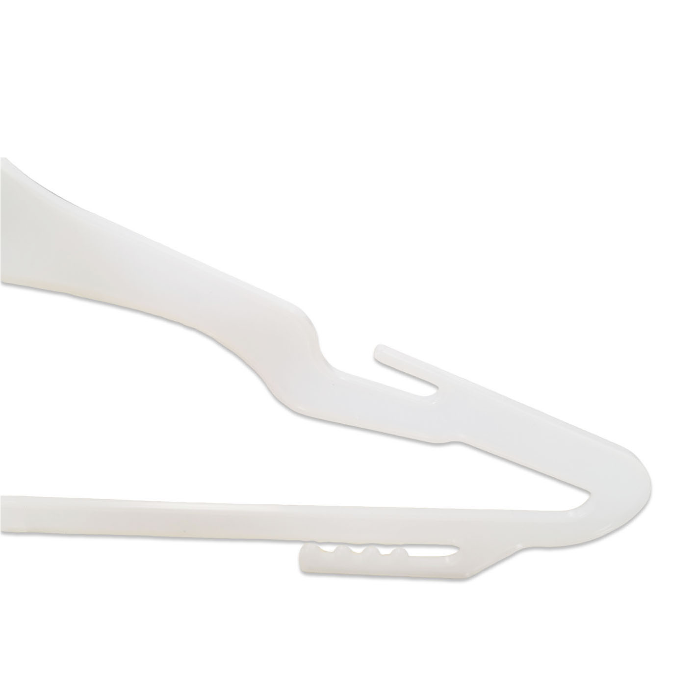 Hot Sale Display Lightweight Non-Slip Plastic Hangers with Notches