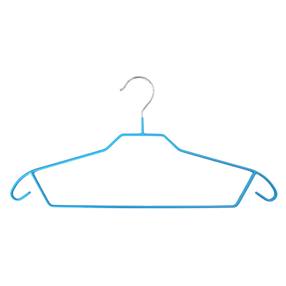 Wholesale Display Non-Slip Metal Laundry Hanger with PVC Coating