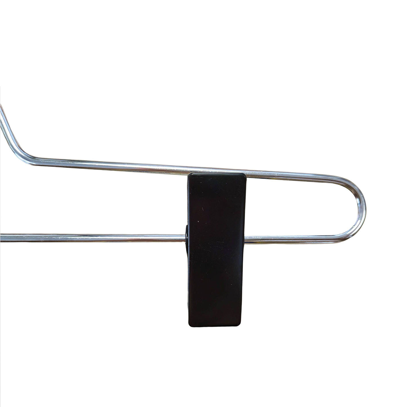 Heavy Duty Metal Chrome Household Clothes Pants Hanger with Plastic Clips