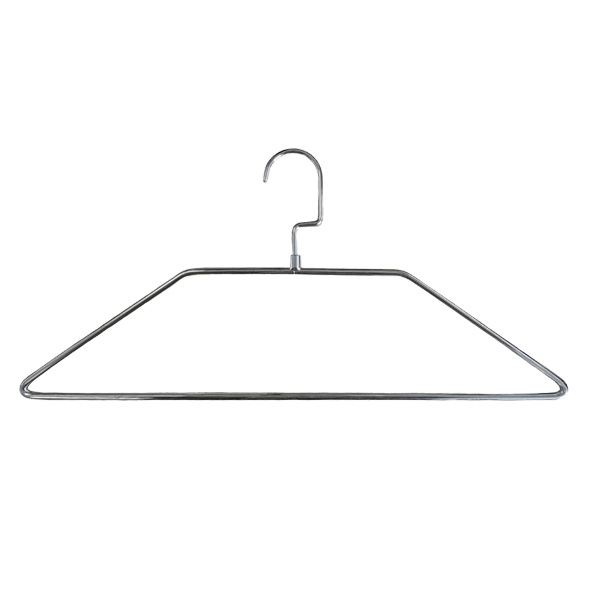 Wholesale Household Metal Silver Hanger with Rotatable Hook for Clothes Store