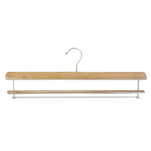Solid Wood Natural Wooden Skirt Pants Towel Blanket Rack Hanger with Crossbar