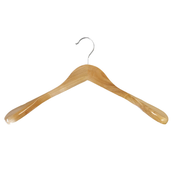 Luxury Wide Shoulder Solid Wood Suit Coat Jacket Clothes Hanger for Closet