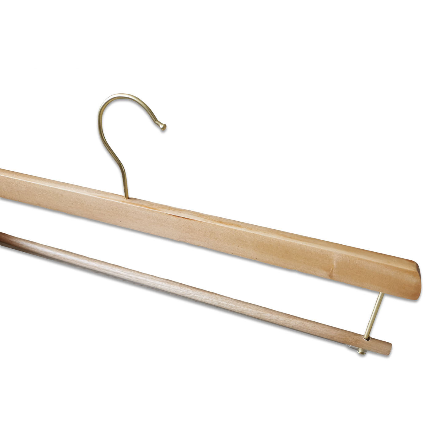 Solid Wood Natural Wooden Skirt Pants Towel Blanket Rack Hanger with Crossbar