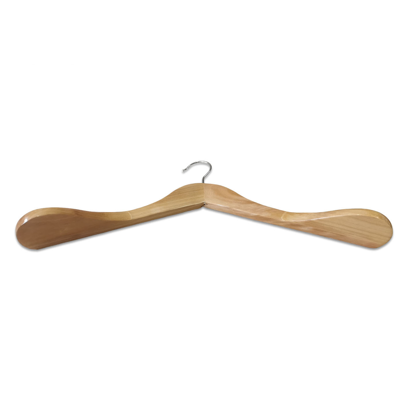 Luxury Wide Shoulder Solid Wood Suit Coat Jacket Clothes Hanger for Closet