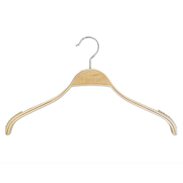 Premium Cheap Natural Plywood Women Laminated Wood Cloths Hanger