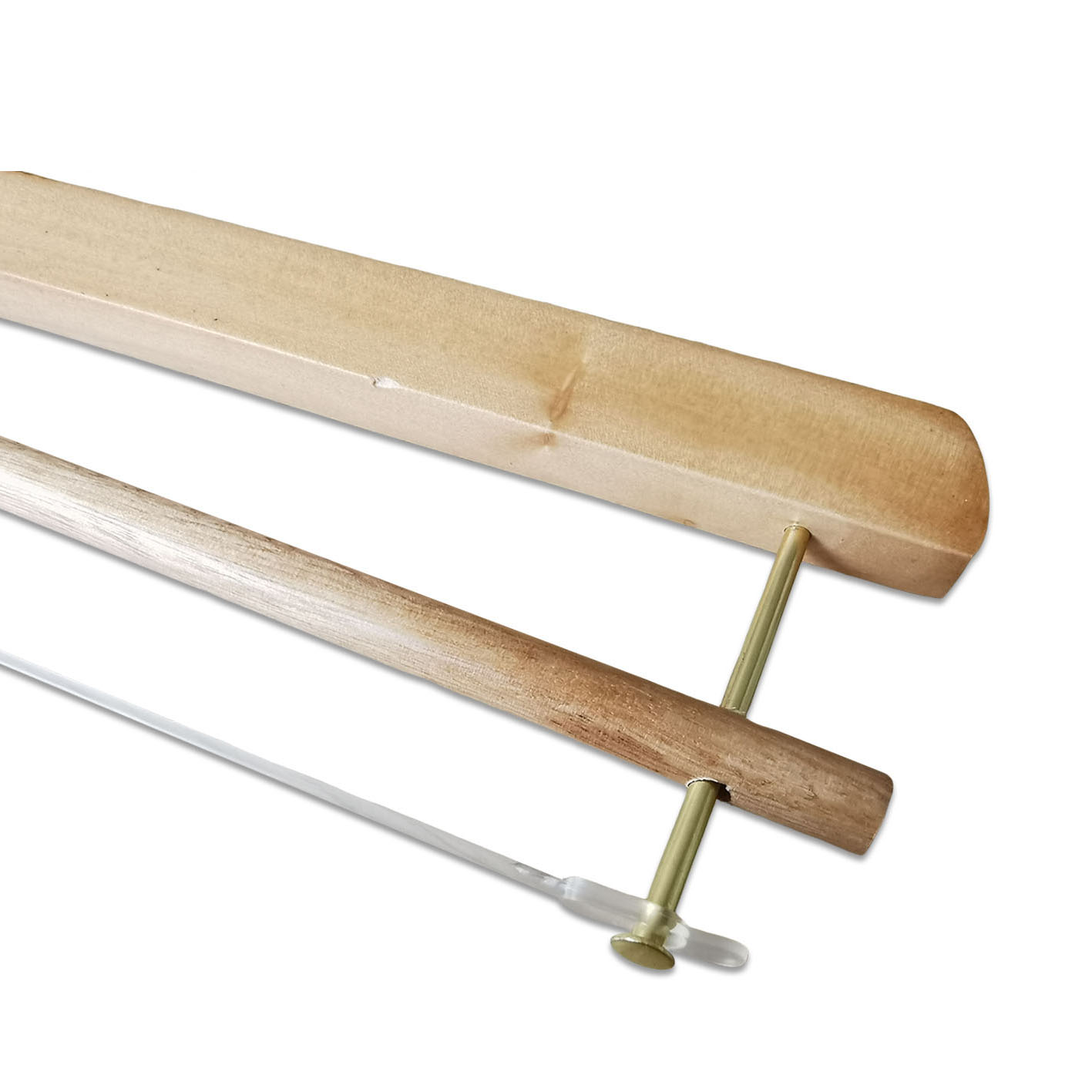 Solid Wood Natural Wooden Skirt Pants Towel Blanket Rack Hanger with Crossbar