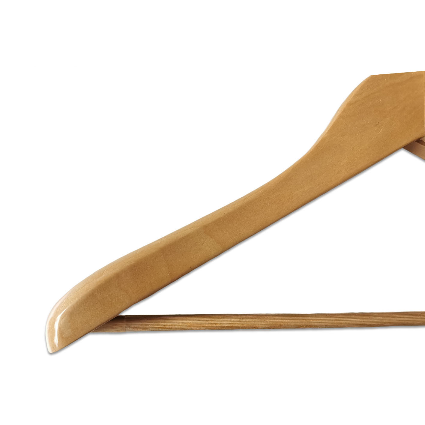 Heavy Duty Wide Shoulder Wooden Coat Suit Pants Hangers for Closet