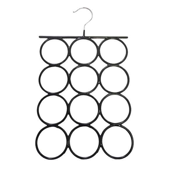 Multifunctional Metal Wire Hangers with Holes and PVC Coating for Scarf Tie Belt