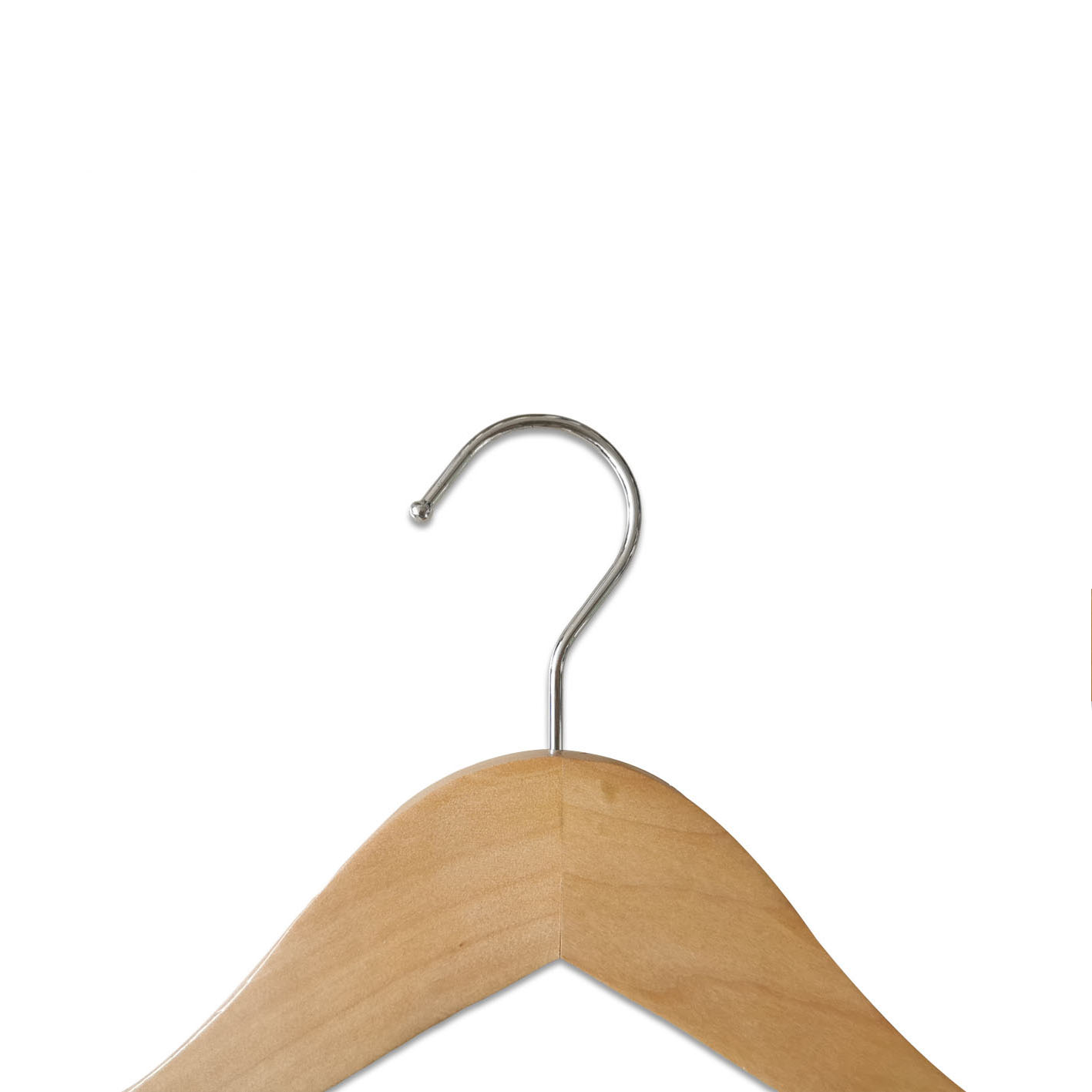 Wide Shoulder Durable Wooden Suit Coat Clothes Hangers with Locking Bar