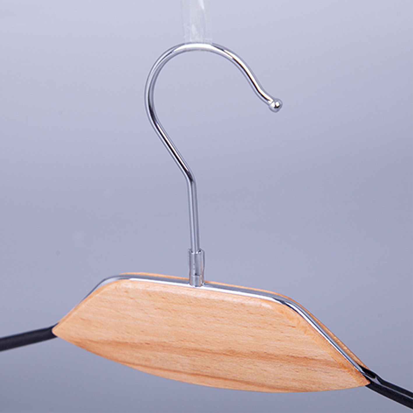 Manufacturer Non-Slip PVC Coated Wood Metal Wire Coat Hanger