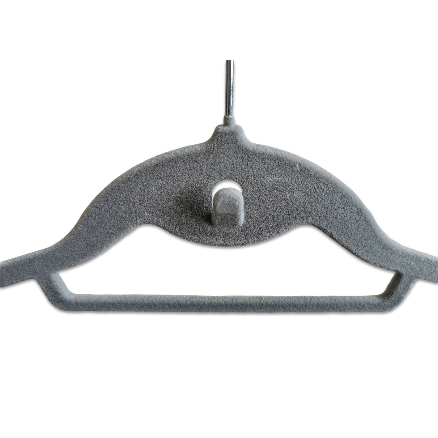Non-Slip Stackable Space Saving Velvet Felt Hanger with Cascading Hooks