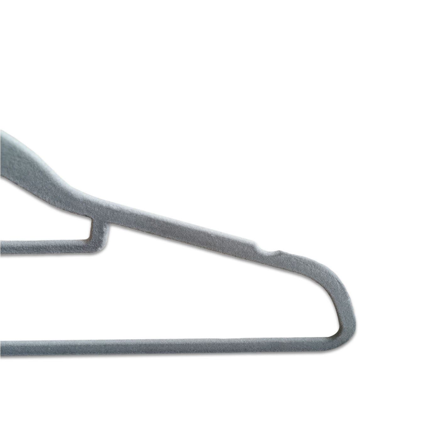 Non-Slip Stackable Space Saving Velvet Felt Hanger with Cascading Hooks