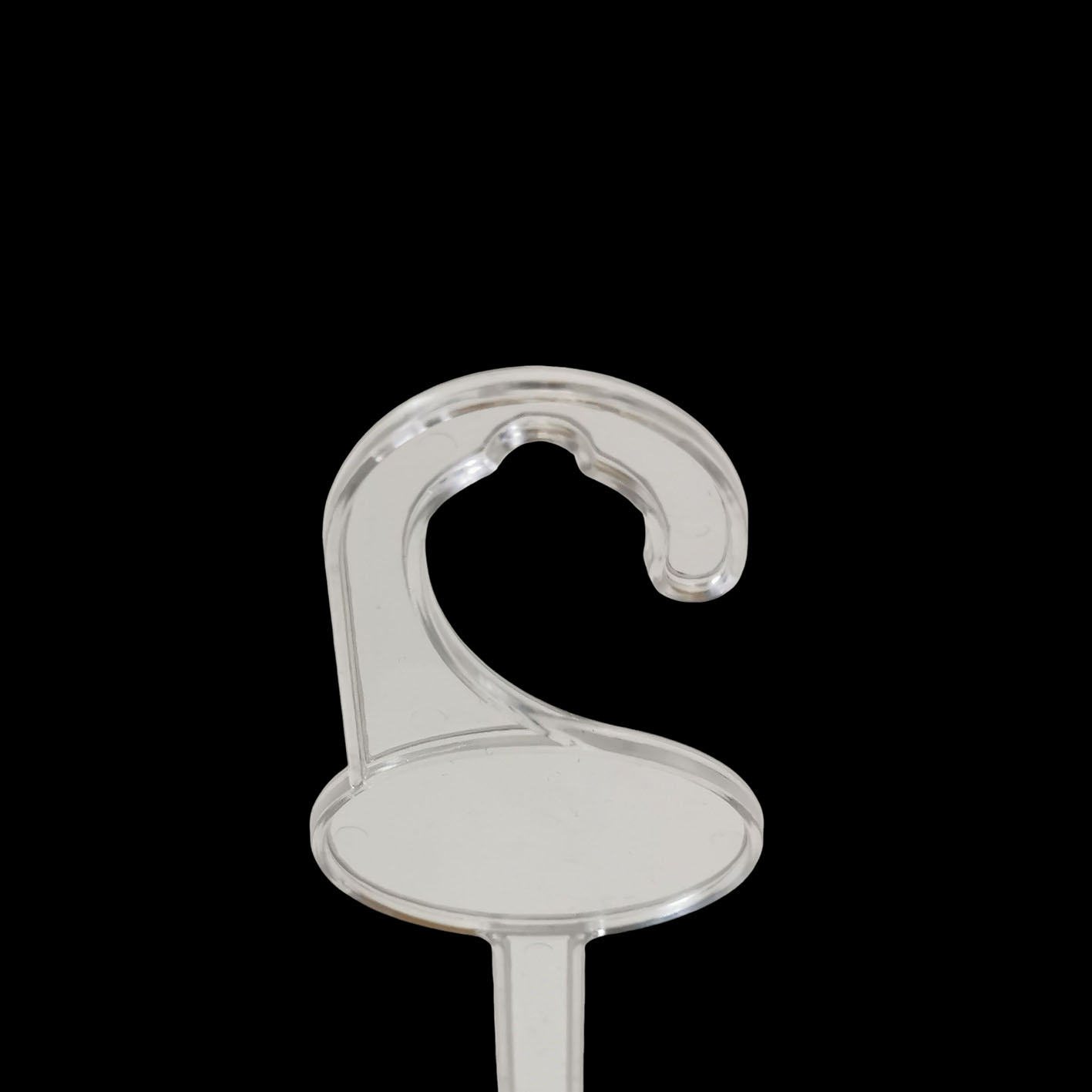 Quality Display Plastic Clear Knitted Hat Scarf Towel Hanger