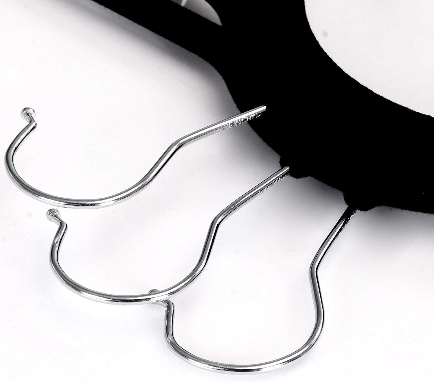 Wholesale Velvet Pants Hanger Thin Velvet Trousers Bottom Hanger with Clip