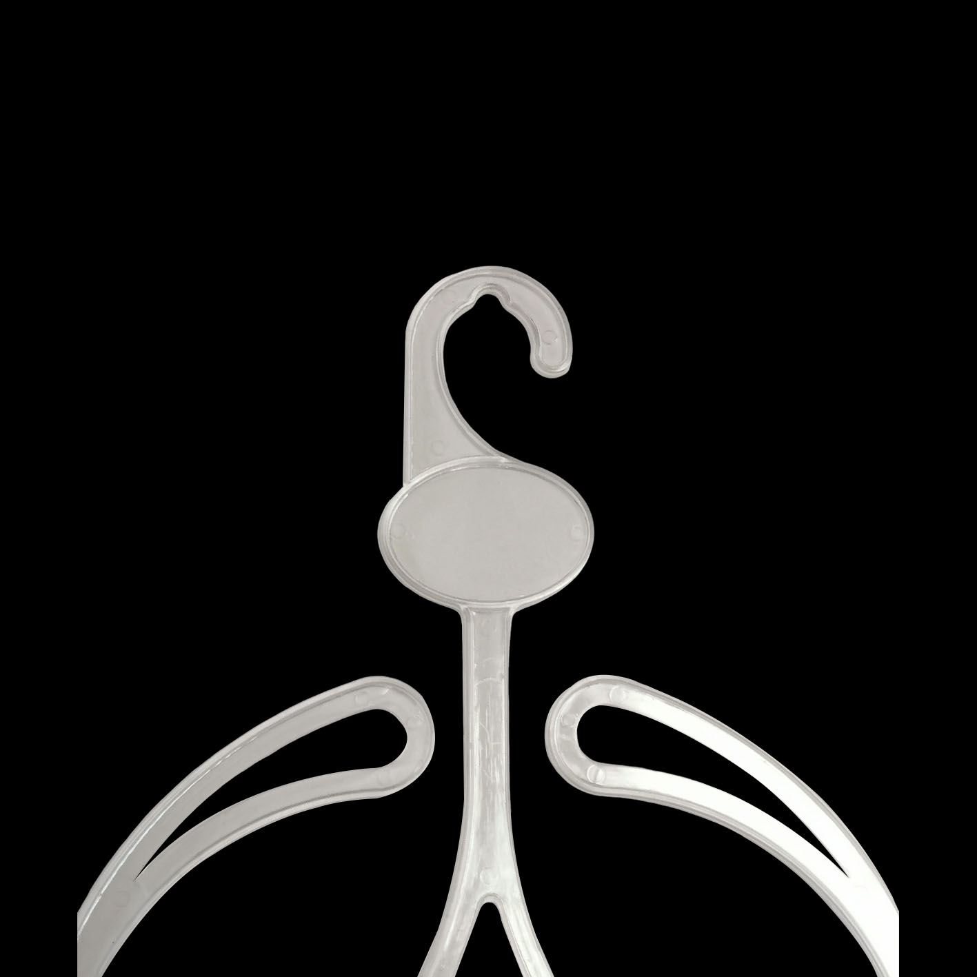 Quality Display Plastic Clear Knitted Hat Scarf Towel Hanger