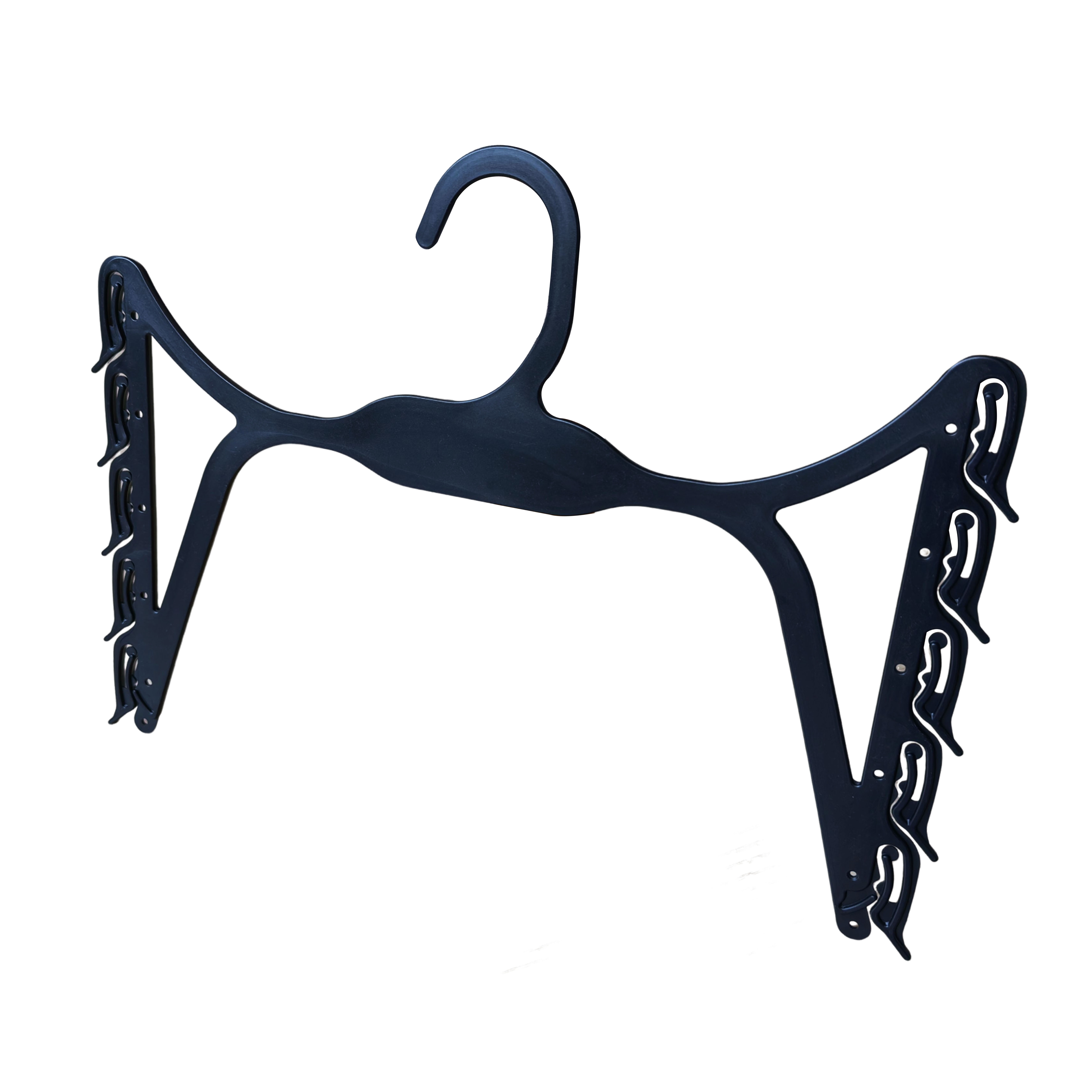 Luxury Plastic Underwear Hanger Black Lingerie Display Swimwear Hangers for Shops