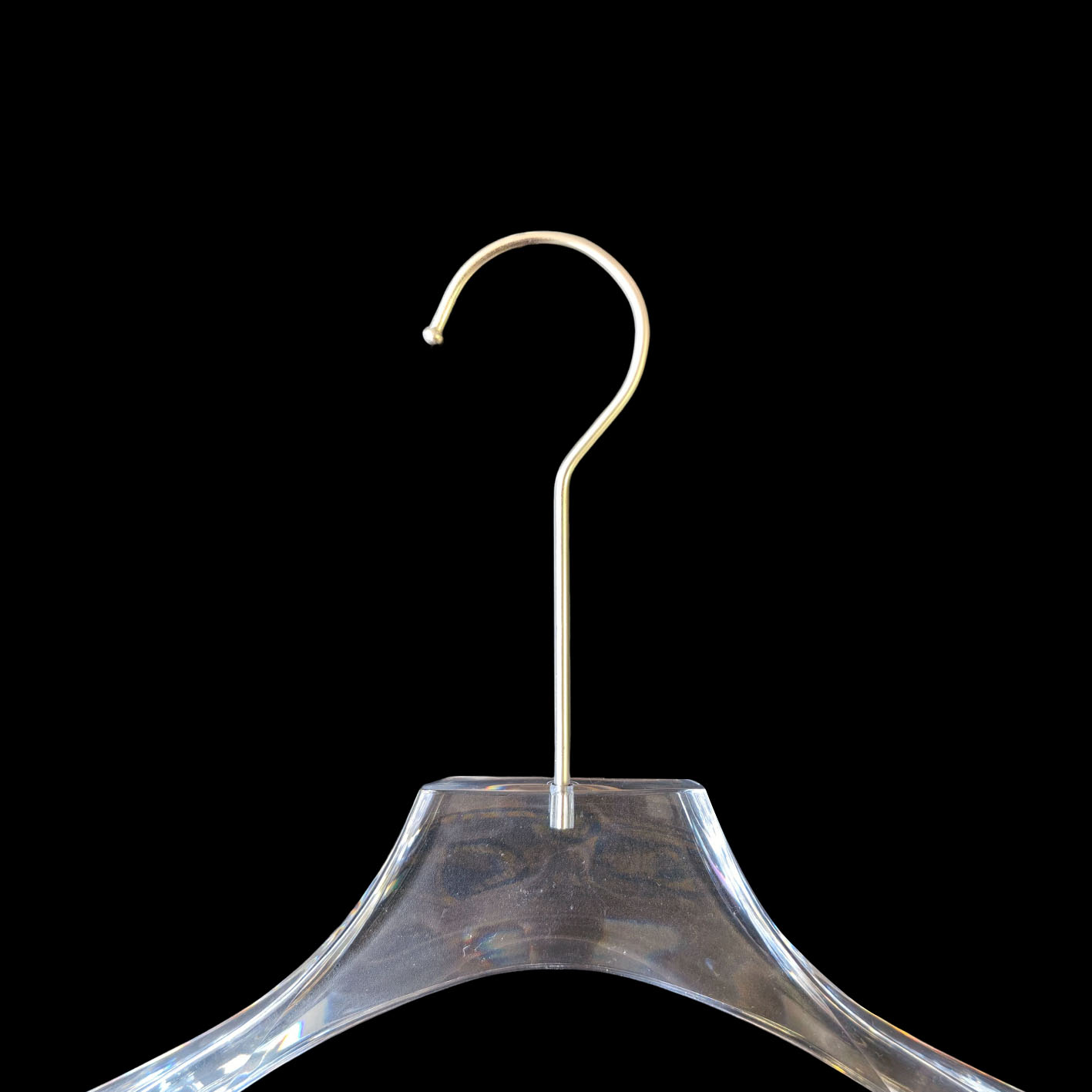 Long Hook Clear Acrylic Clothes Coat Luxury Transparent Acrylic Hanger