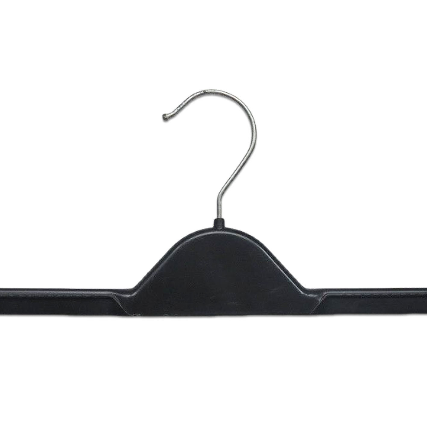 Custom Logo PS Plastic Baby Clothes Kids Pants Hanger with Clips