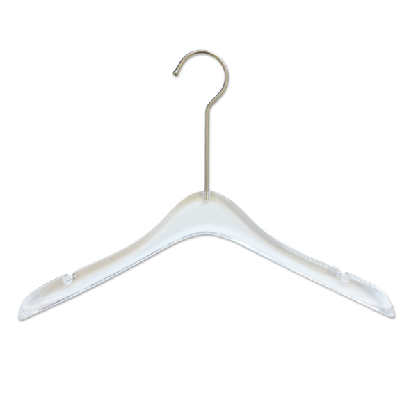 Non-Slip Acrylic Shirt Wedding Dress Clothes Hanger with Metal Hook Non-Slip Acrylic Shirt Wedding Dress Clothes Hanger with Metal Hook