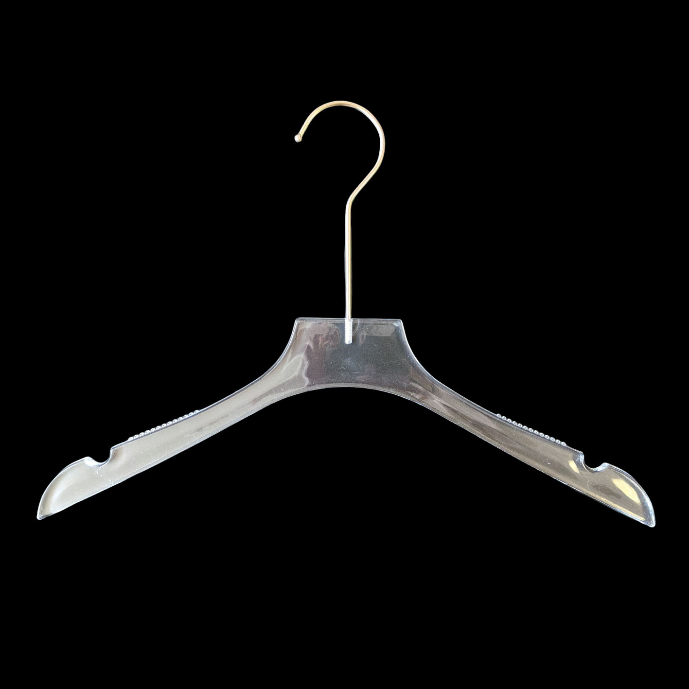 Long Hook Clear Acrylic Clothes Coat Luxury Transparent Acrylic Hanger