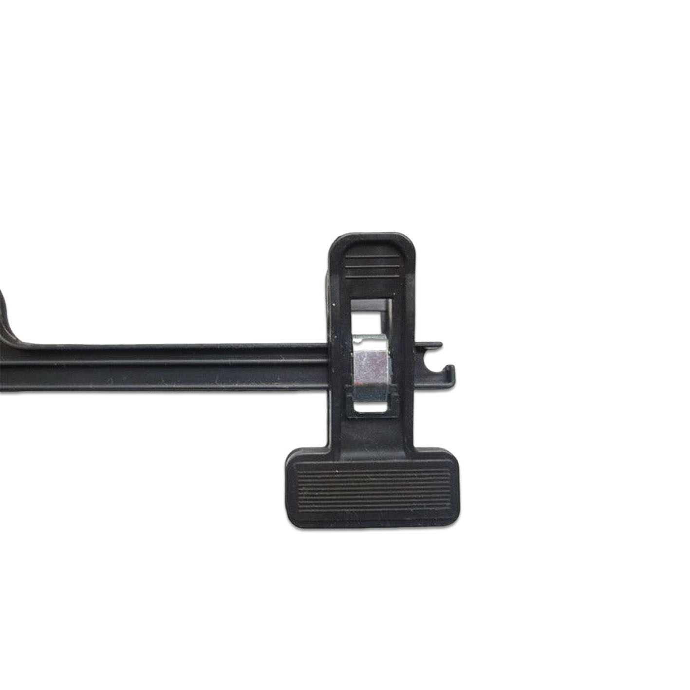Black Plastic with Soft Pads and Clips Pants Trousers Bottom Clothing Hangers