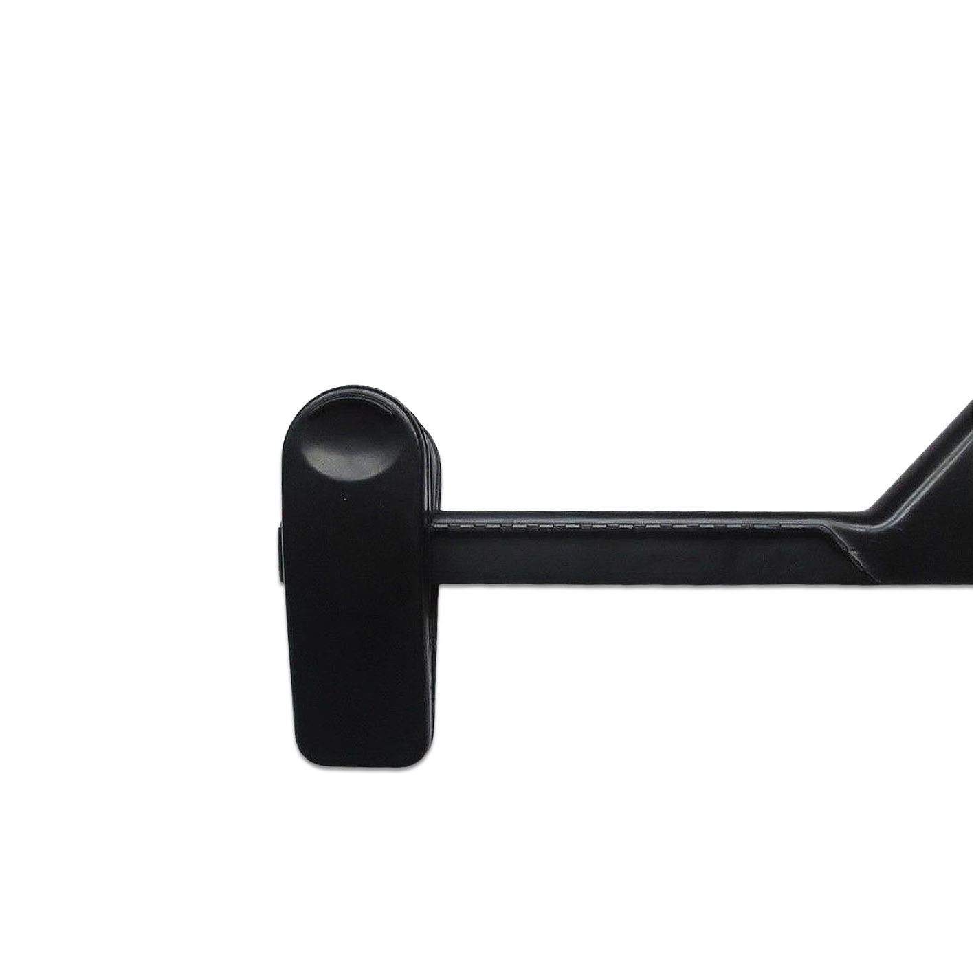 Custom Logo PS Plastic Baby Clothes Kids Pants Hanger with Clips