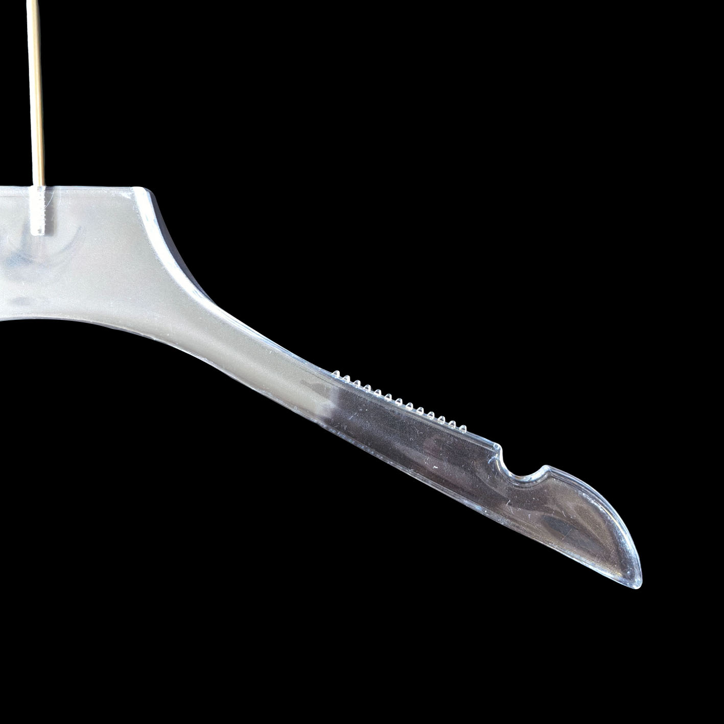 Long Hook Clear Acrylic Clothes Coat Luxury Transparent Acrylic Hanger