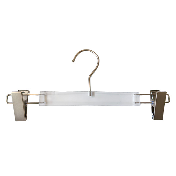Hot Sale Acrylic Crystal Bottom Pants Hangers with Non-Slip Pants Clips Hot Sale Acrylic Crystal Bottom Pants Hangers with Non-Slip Pants Clips