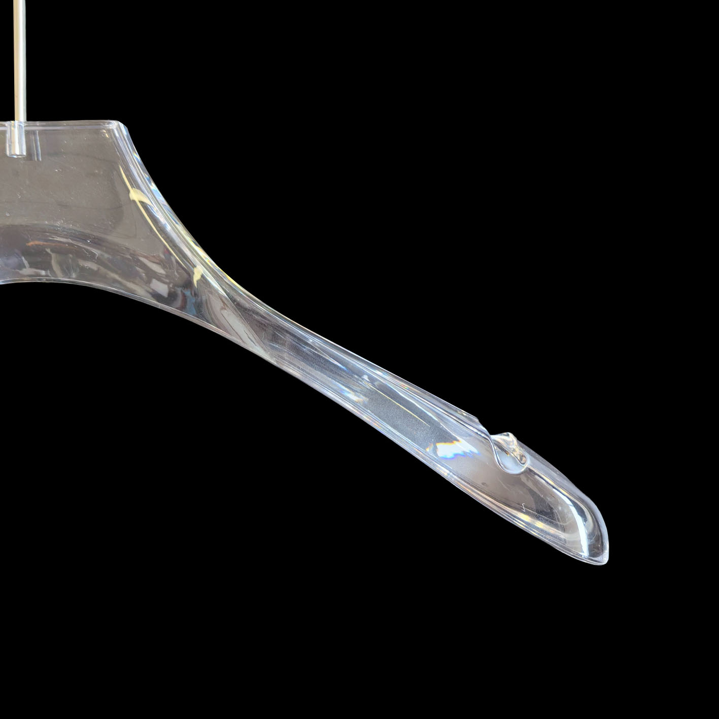 Long Hook Clear Acrylic Clothes Coat Luxury Transparent Acrylic Hanger