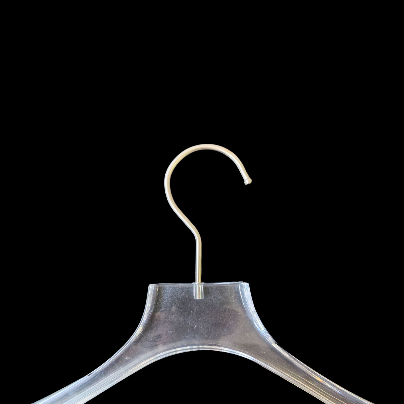 Wholesale Supplier Luxury Acrylic Transparent Plastic Coat Hanger