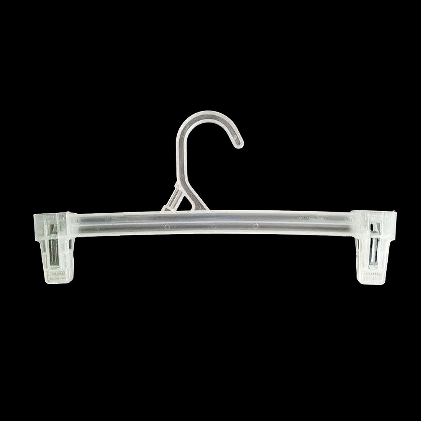 Hot Selling Durable Plastic Pants Skirt Hangers with Clips