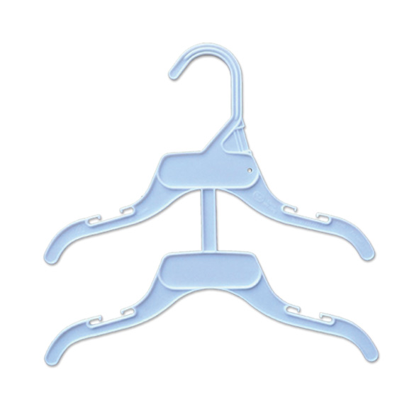 China Supply Double Plastic Top Hangers High Quality Cheap Price Kids Coat Hangers for Stores
