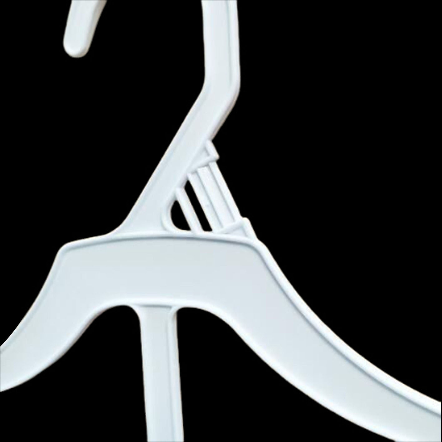 China Supply Double Plastic Top Hangers High Quality Cheap Price Kids Coat Hangers for Stores