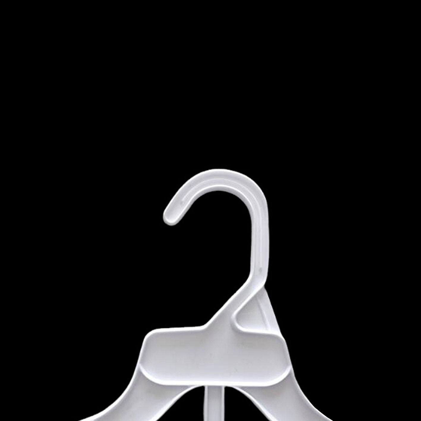 China Supply Double Plastic Top Hangers High Quality Cheap Price Kids Coat Hangers for Stores