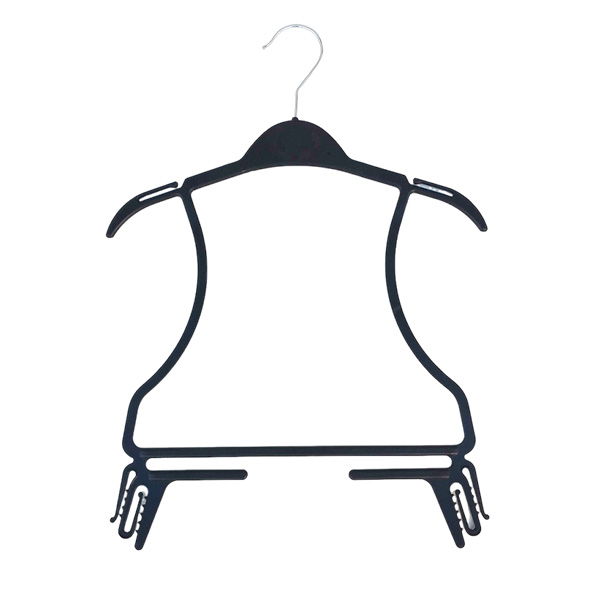 Manufacture Custom Luxury Plastic Frock Hangers Plastic Space Saving Kids Hangers