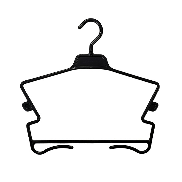 Black Anti-Slip Plastic Hangers Cheap Clothes Hangers Plastic Coat Hanger for Laundry