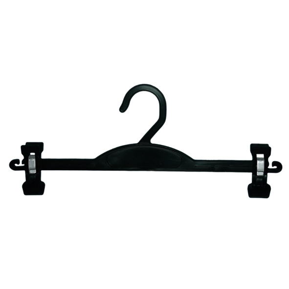 Custom Friendly Plastic Adult Bottom Pants Hangers with Clips