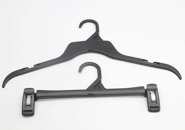Plastic Black Trouser Hanger, Vics Fashion Plastic Pant Hangers