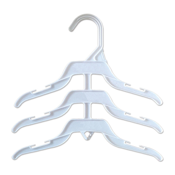 Plastic White Three Layers Wholesale Kids Hangers